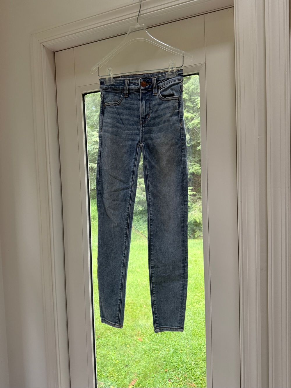 American Eagle Outfitters Light Blue High-Rise Skinny Jeggings